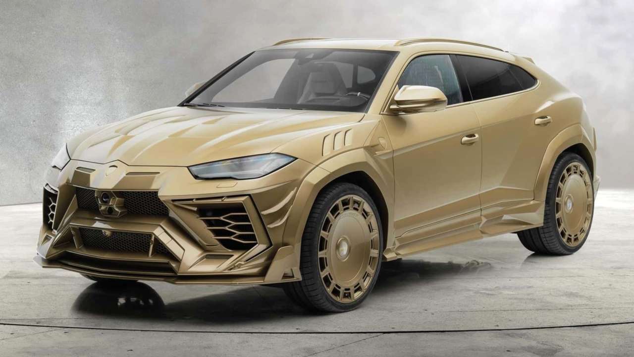 Тюнинговая компания Mansory представила полностью золотой Lamborghini Urus.  Фото - МЕТА