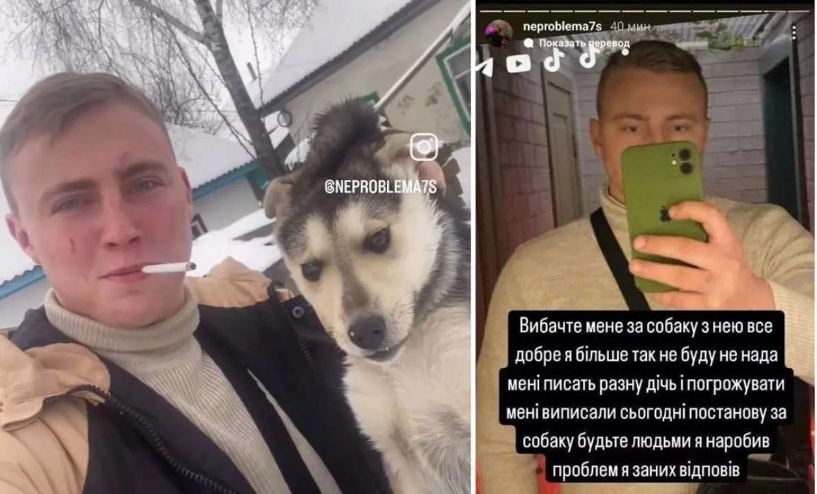 Накурил собаку, чтобы получить подписчиков в Instagram: блогеру из Нежина  выписали штраф - МЕТА