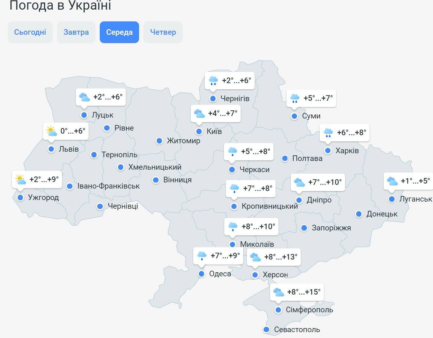 Прогноз погоды на 13 февраля - Новости